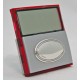 Portable clock with a plaque of sterling silver 925%
