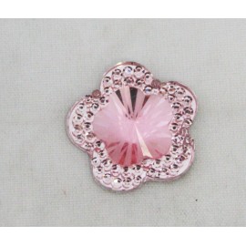 Cabochon flower col. Pink