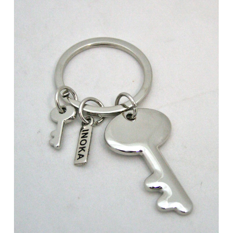 P/chiavi metallo 108x45x16mm quadrifoglio Keychain